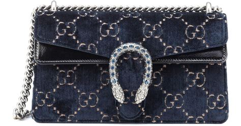 gucci blue velvet dionysus